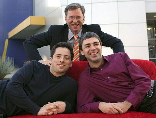 Сергей Брин - Sergey Brin - Ларри Пейдж - Larry Page - Эрик Шмидт - Eric Schmidt