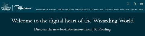 Новый интерактивный ресурс Pottermore